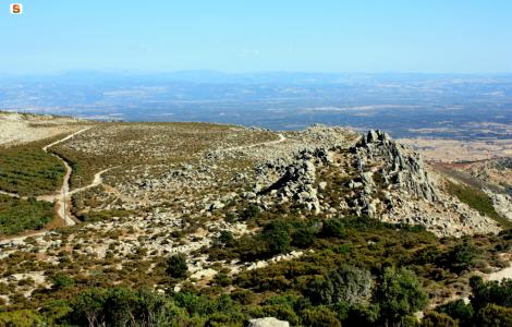 Vista dal versante est di Monte Urtigu