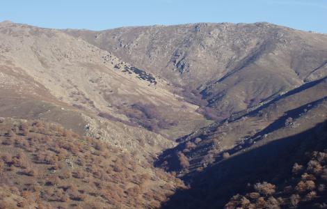 Desulo, Panoramica della catena del Gennargentu vista da Arcu 'e Tuliercu