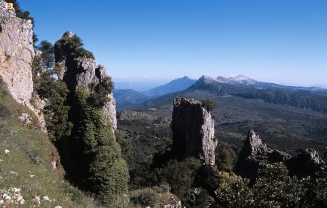 Montes, panorama verso il Supramonte di Oliena