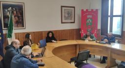 L'incontro con gli amministratori presso il comune di Lodine