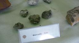 Minerali esposti alla mostra itinerante Monte Arci