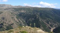 Rio Nuxi, Seui  - in basso a destra, la valle del Flumendosa