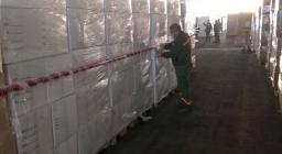 Covid-19 fiera Cagliari protezione civile (foto Carlo Cao) 4