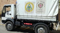 Veicolo Bucher con cassone telato, protezione civile e AIB Veicolo Bucher con cassone telato, protezione civile e AIB