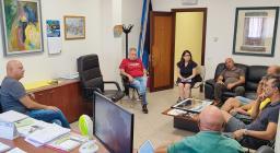 Fordongianus, un momento dell'incontro in Comune