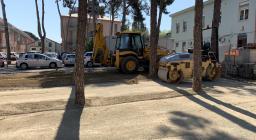 Intervento mezzi Forestas spianata ospedale Is Mirrionis-2020-04-10