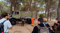 Partecipanti AUSF sul campo per racconto attività AIB Forestas Partecipanti AUSF sul campo per racconto attività AIB Forestas