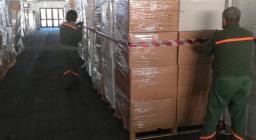 Covid-19 fiera Cagliari protezione civile (foto Carlo Cao) 3