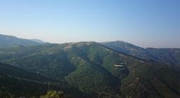 visuale versso Sa tanca.e S'Iscova si Aritzo da Bruncu Istiddi