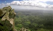 Vedetta di Conca Mraxi, monte Arci, vista sul territorio controllato
